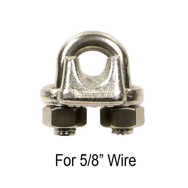 5/8" Drop Forged Style Stainless Steel Wire Rope Clip