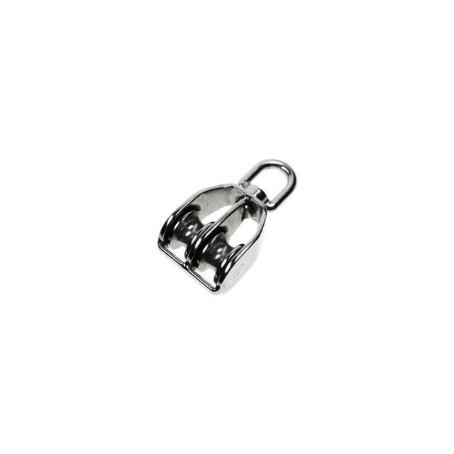 Double Swivel Eye Block w/ Brass Bushing T304 3/8" x 2"