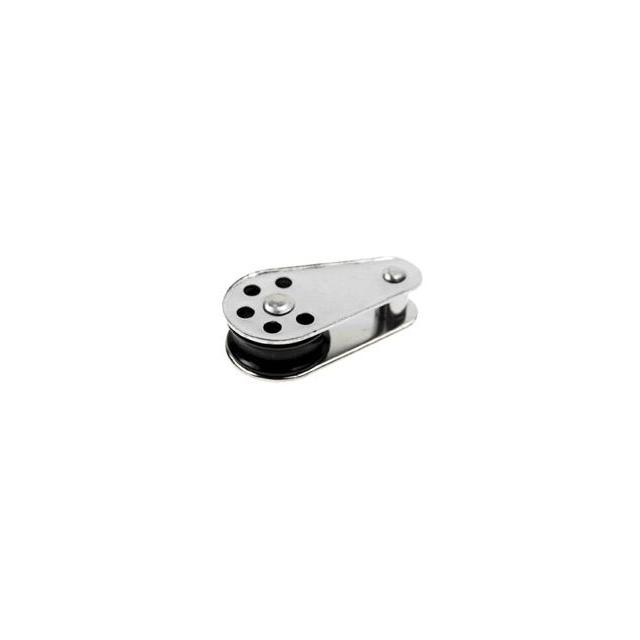 Pulley Block w/ Fix Pin & Nylon Sheave 1/4" x 1"