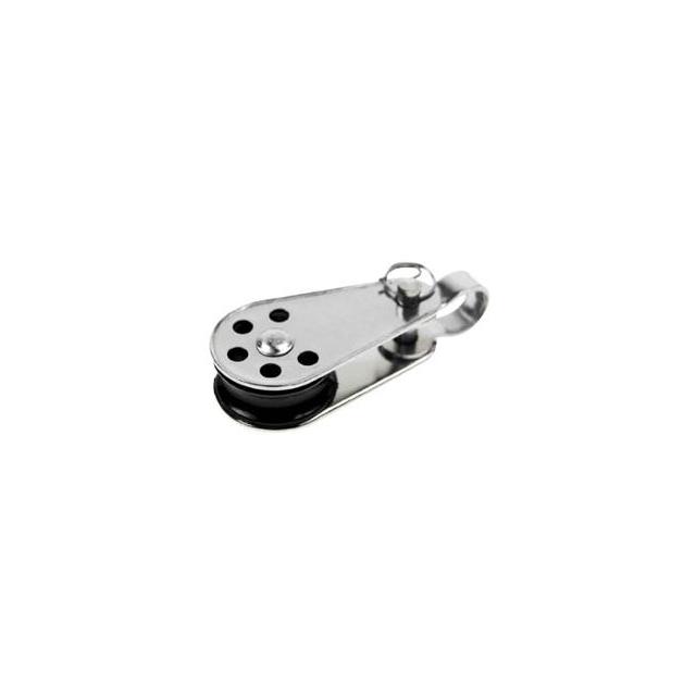 Pulley Block w/ Removable Pin, Toggle & Nylon Sheave 1/4" x 1"
