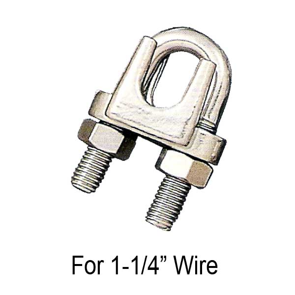 1-1/4" Wire Rope Clip Stainless Steel Type 316
