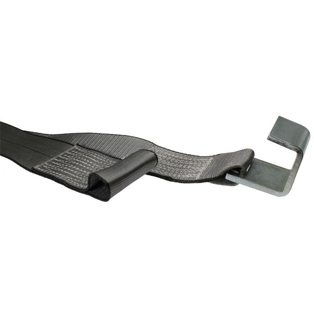 blackline 4 x 5 roll off container winch strap w sewn loop