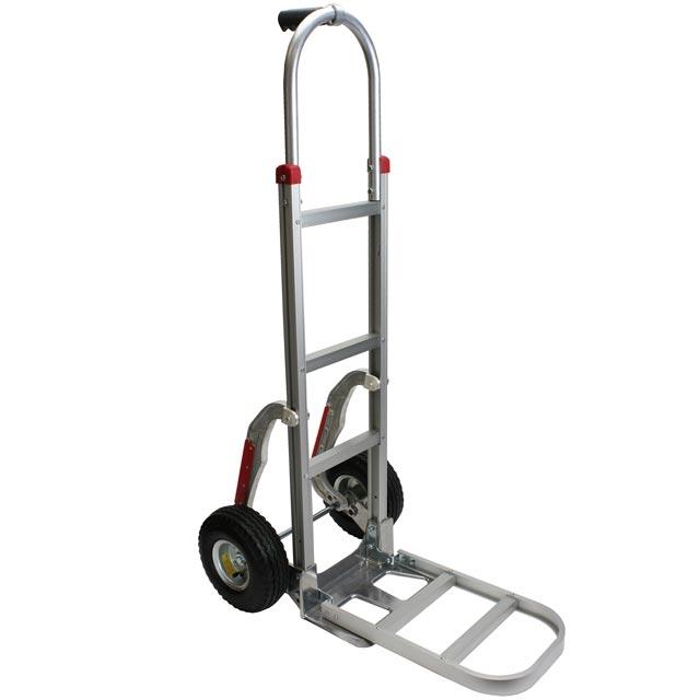Aluminum Hand Dolly w Pneumatic Wheels & Stair Climbers image 1 of 2