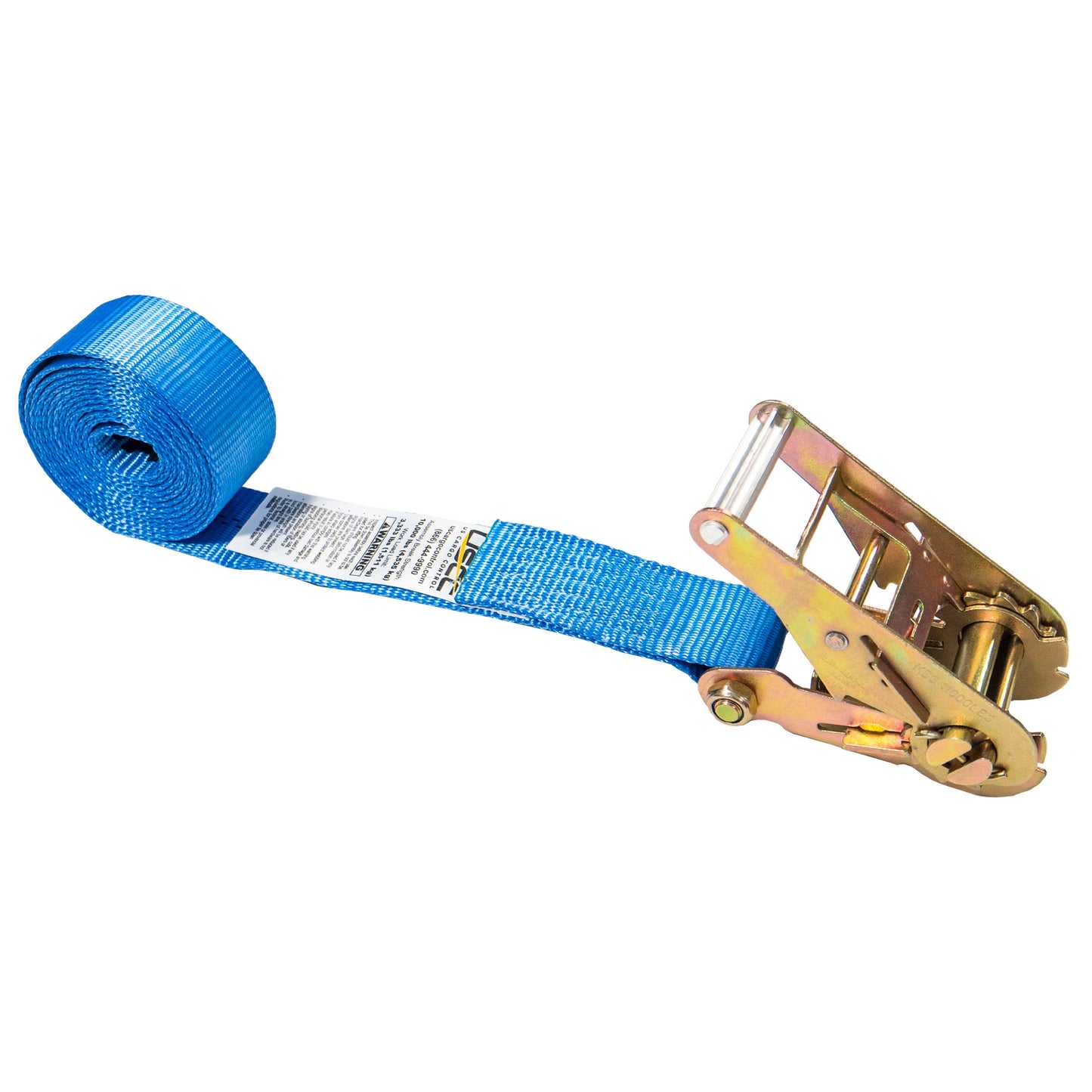 2" x 10' Blue Heavy Duty Endless Ratchet Strap