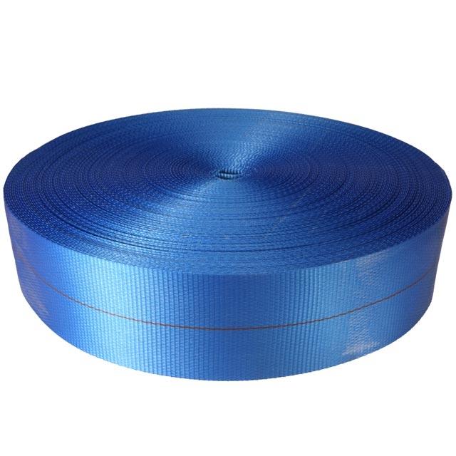 4" x 300' 20K Polyester Cargo Webbing - Blue