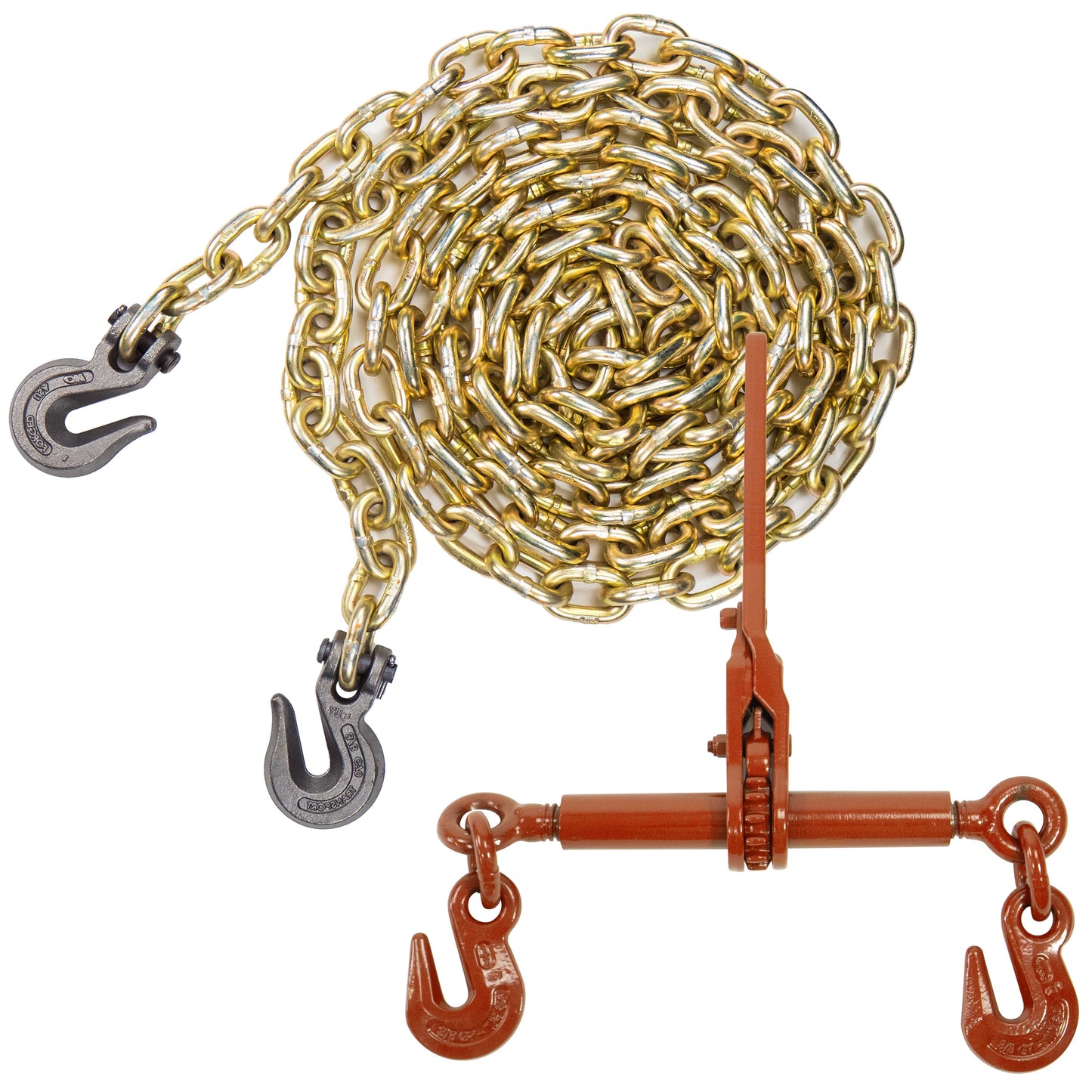 Grade 70 38 inch x 16 foot CM Chain and Binder Kit image 1 of 8