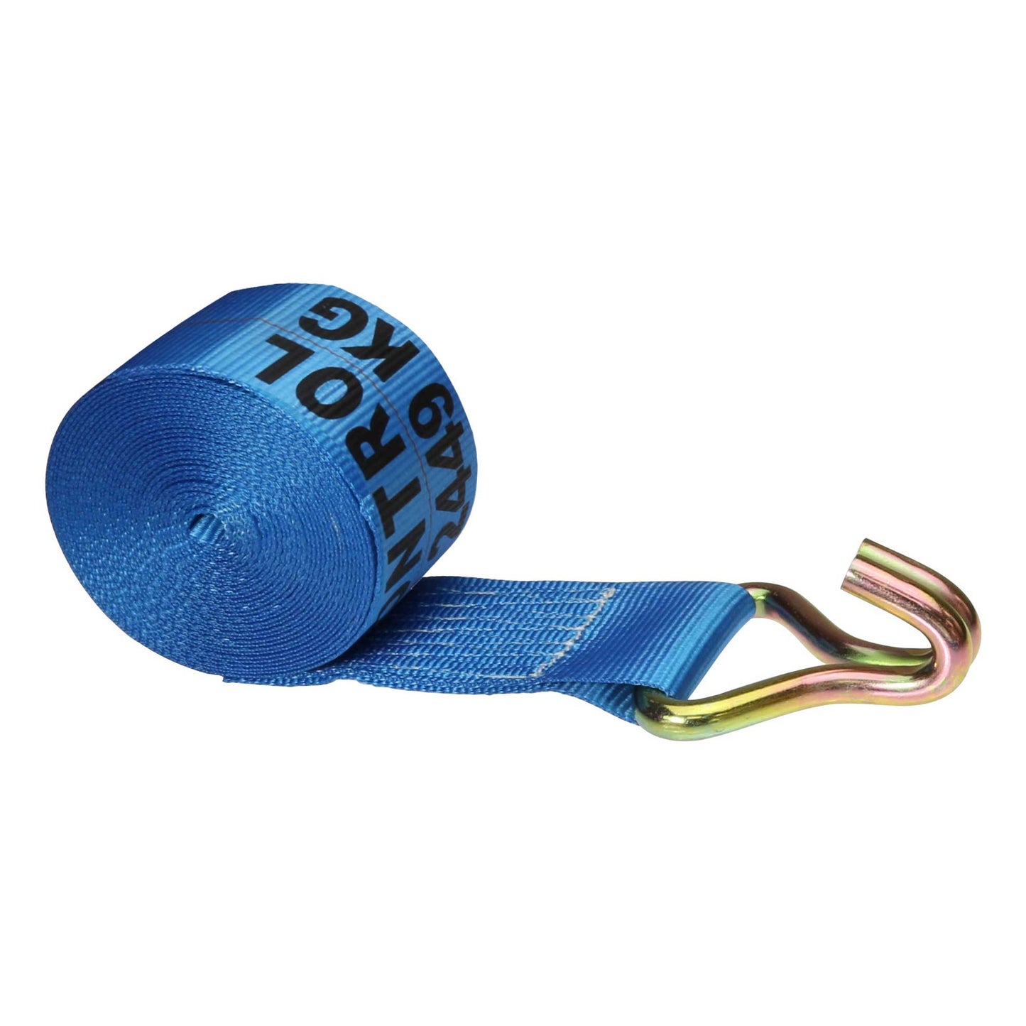 4 inch x 30 foot Blue Winch Strap with Wire Hook