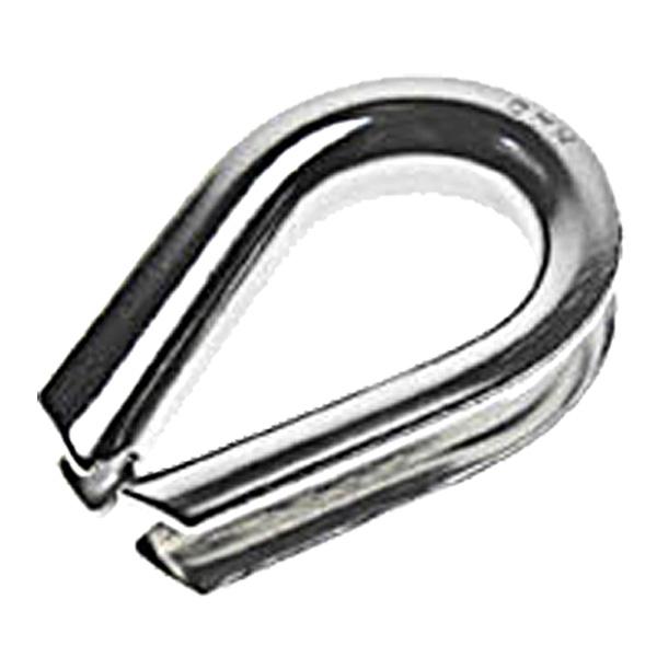 7/8" Heavy Duty Stainless Steel Thimbles Type 316 (5 pack)