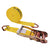 2 inch x 30 foot Yellow Ratchet Strap w DRings image 1 of 2