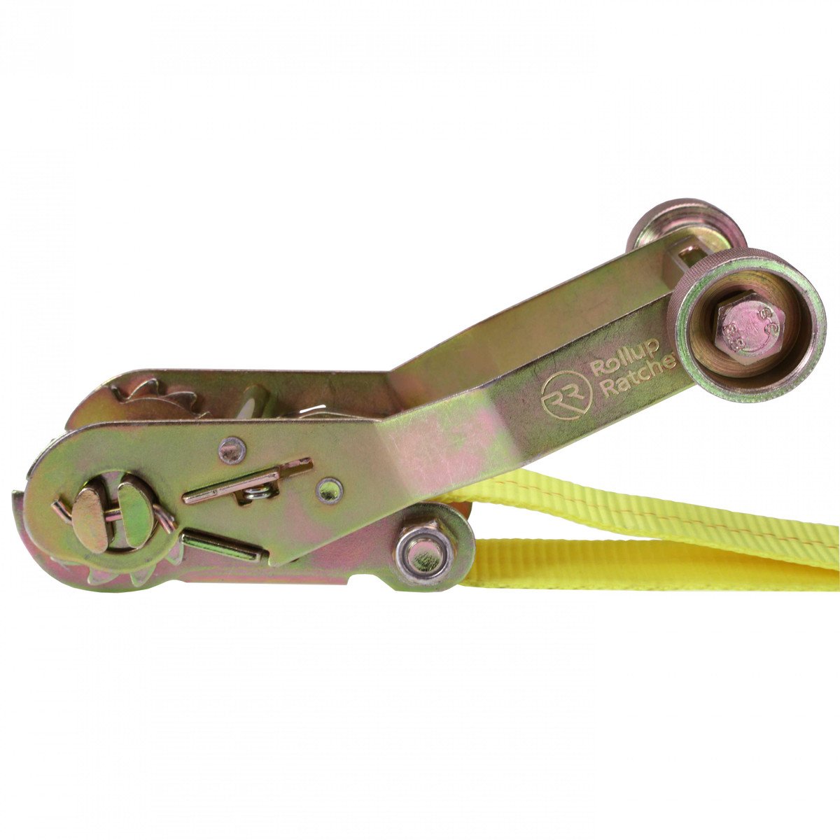 2" x 27' Rollup Ratchet Strap With Double J Hook