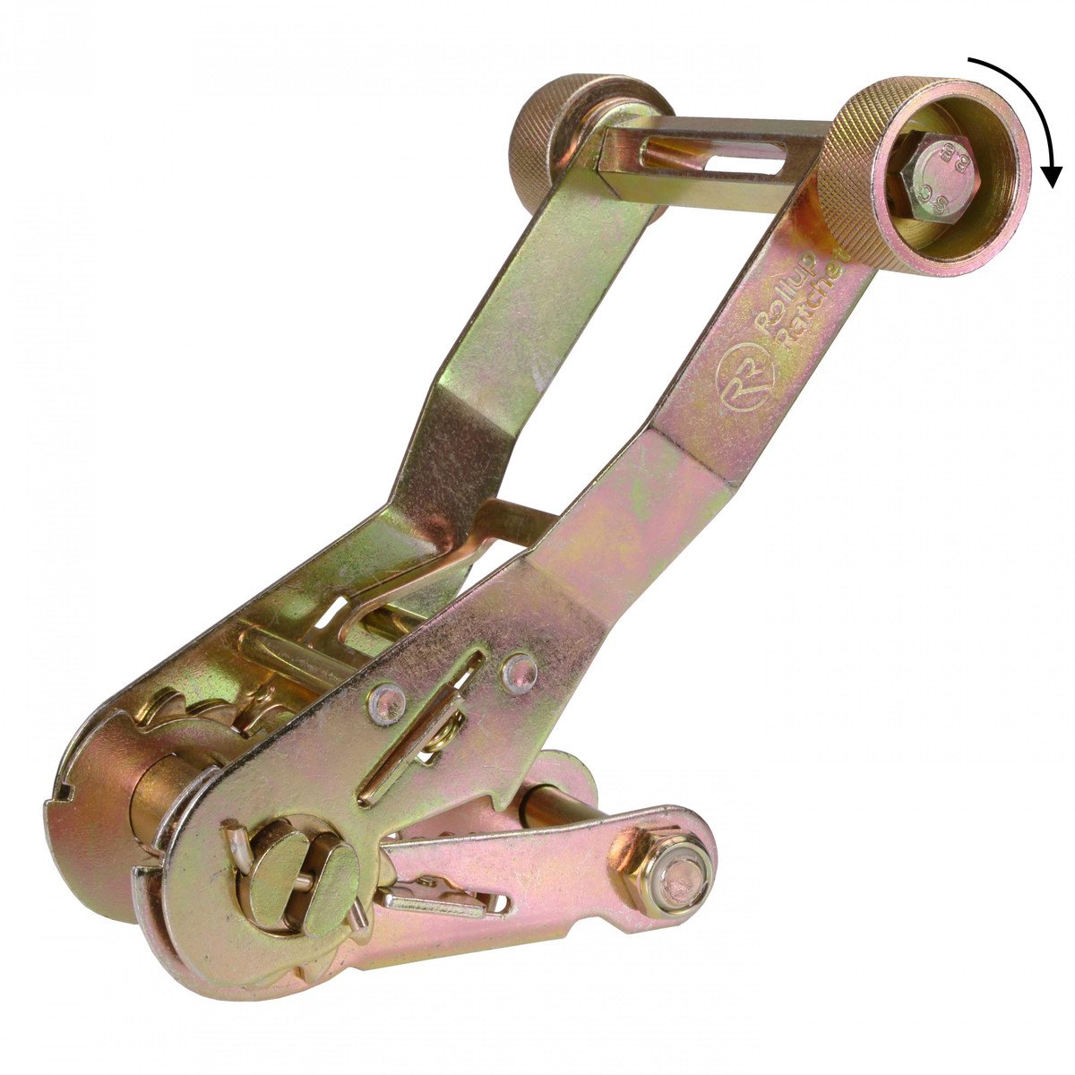 2" x 27' Rollup Ratchet Strap With Double J Hook