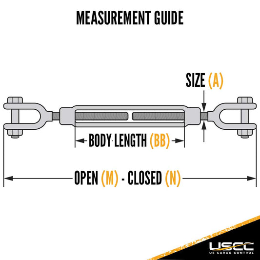 Galvanized Turnbuckle Import Jaw & Jaw 112 inch x 24 inch image 2 of 3