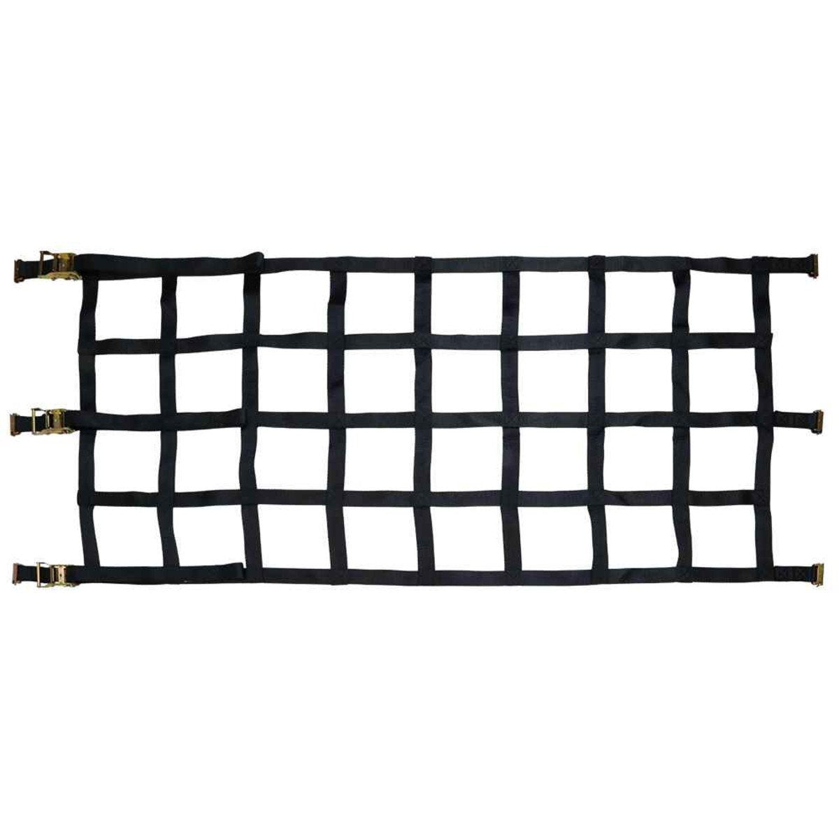 42" x 82" Heavy Duty Cargo Net with Ratchets & E-Track Fittings