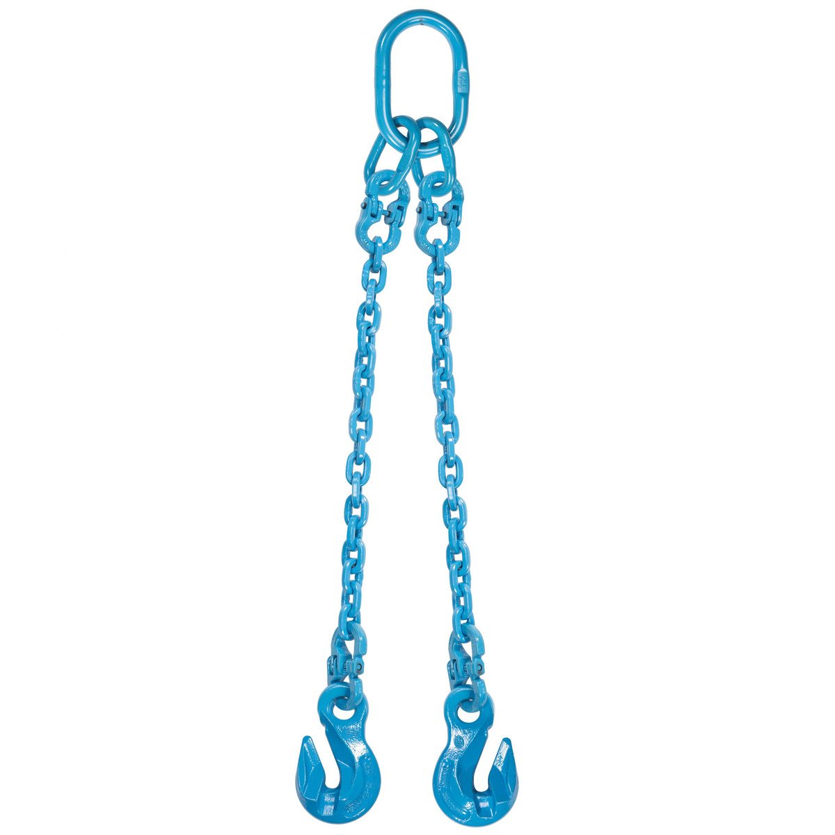 3/8" x 20' - Pewag 2 Leg Chain Sling w/ Grab Hooks - Grade 120