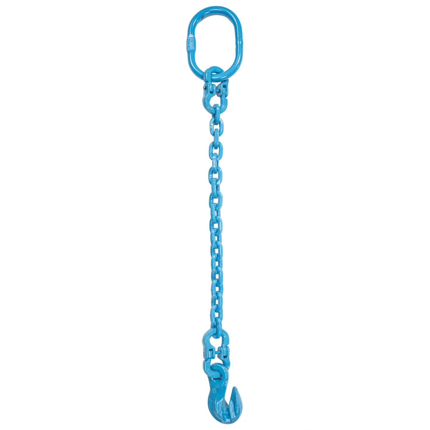 12 inch x 4 foot Pewag Single Leg Chain Sling w Grab Hook Grade 120 image 1 of 2