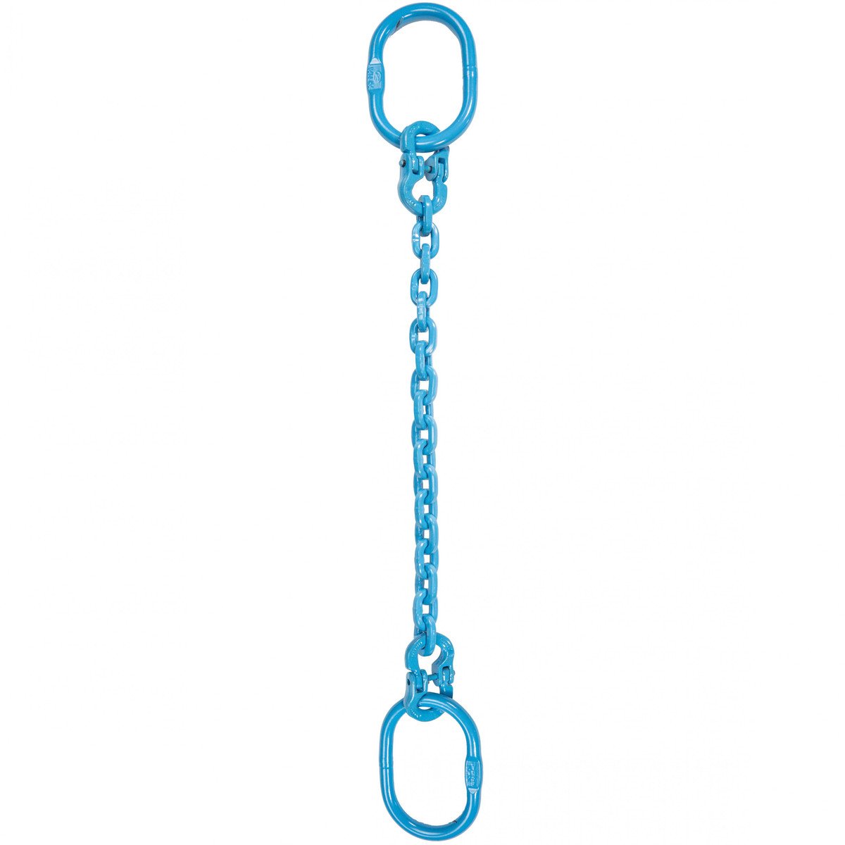 1/2" x 16' - Pewag Single Leg Chain Sling w/ Oblong Master Links - Grade 120