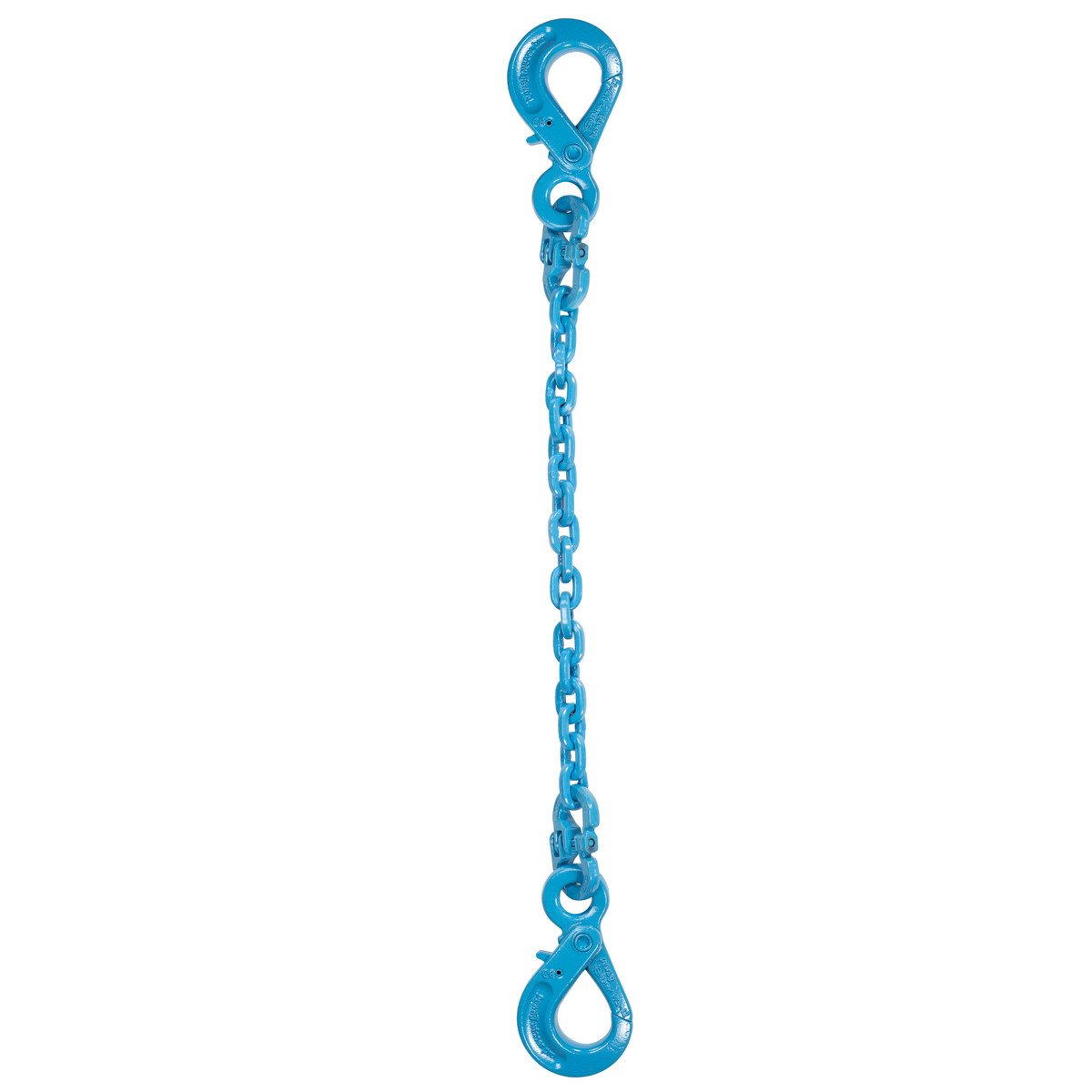 1/2" x 3' - Pewag Single Leg Chain Sling w/ Self-Locking & Self-Locking Hooks - Grade 120