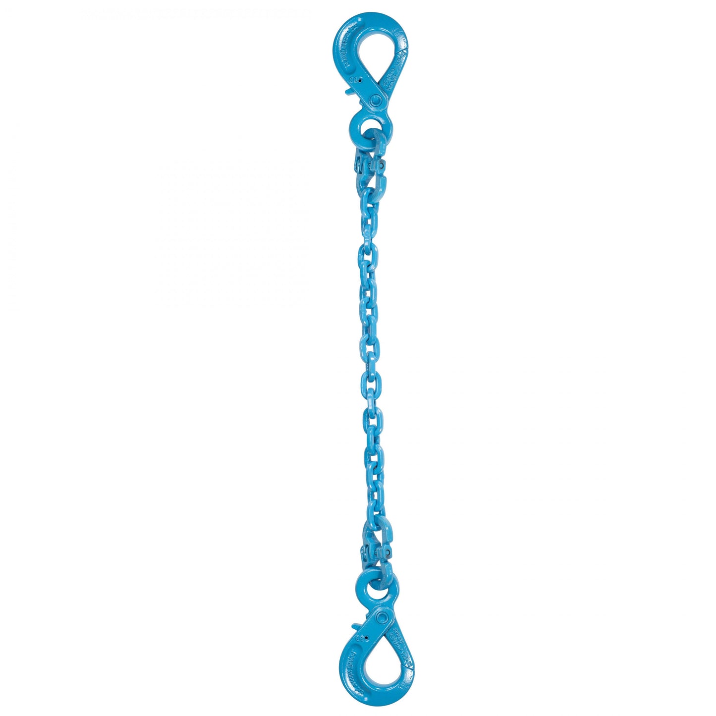 12 inch x 12 foot Pewag Single Leg Chain Sling w SelfLocking & SelfLocking Hooks Grade 120 image 1 of 2