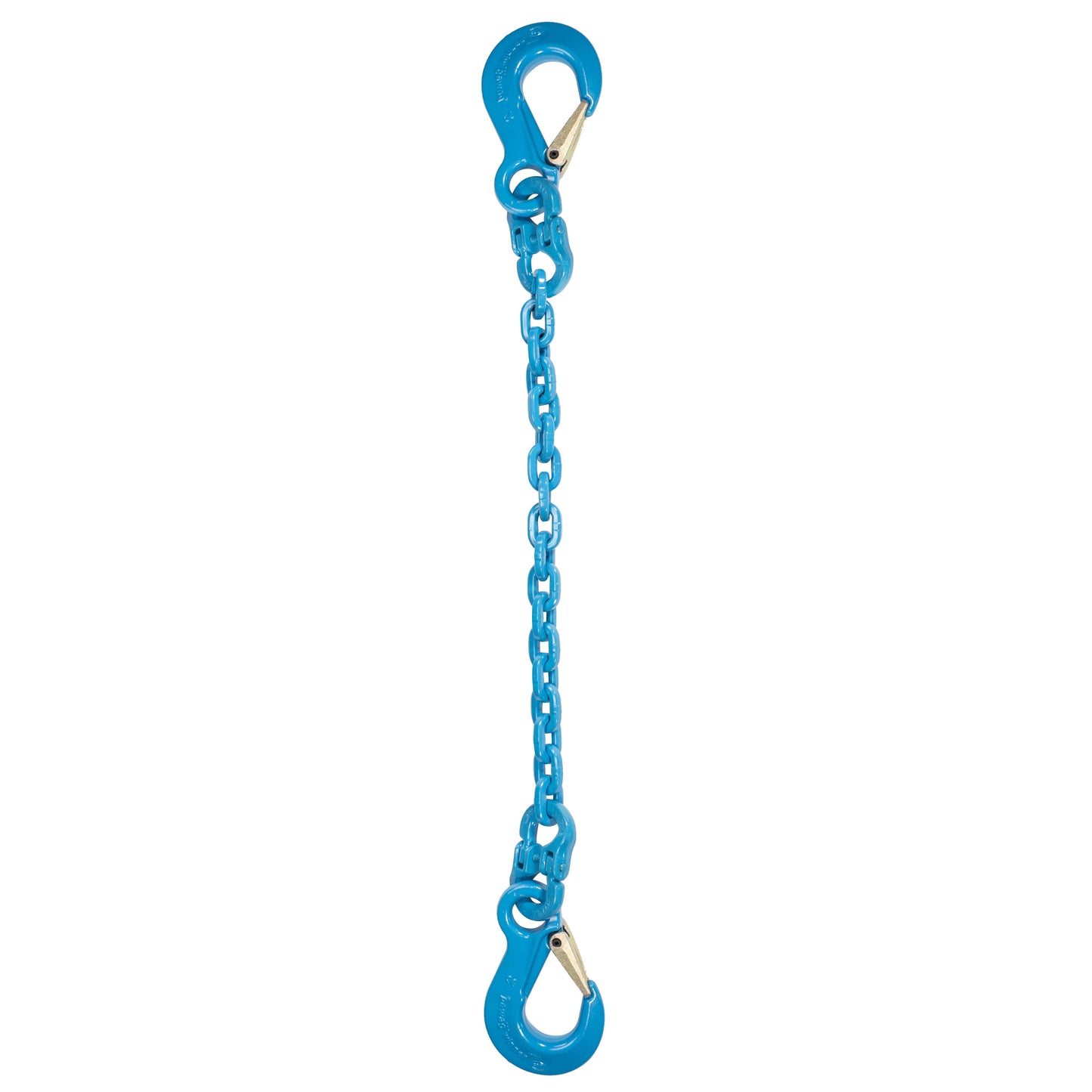 12 inch x 10 foot Pewag Single Leg Chain Sling w Sling & Sling Hooks Grade 120 image 1 of 2