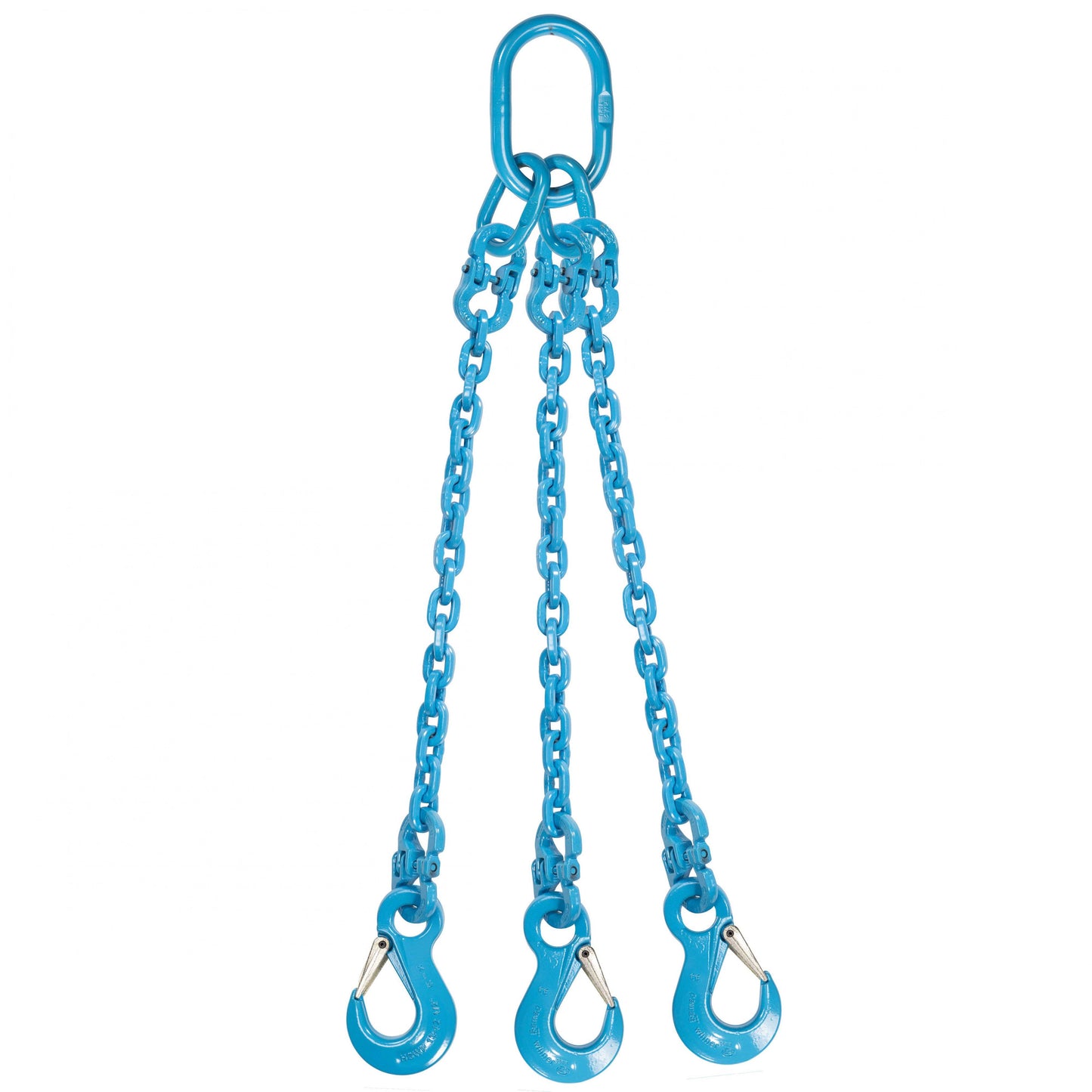 12 inch x 6 foot Pewag 3 Leg Chain Sling w Sling Hooks Grade 120 image 1 of 2