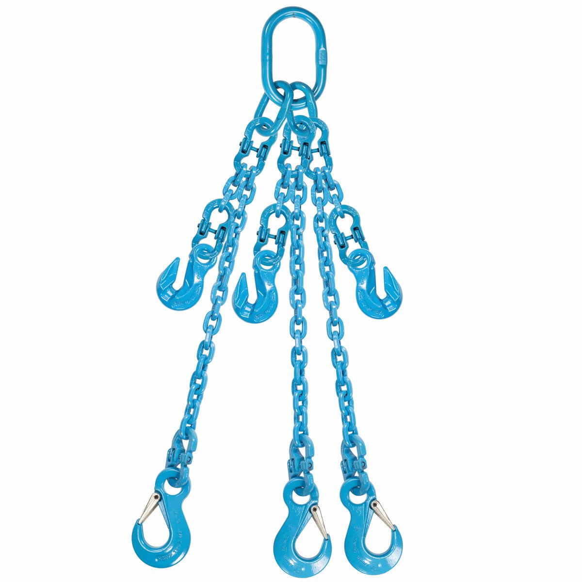 1/2" x 10' - Pewag Adjustable 3 Leg Chain Sling w/ Sling Hooks - Grade 120