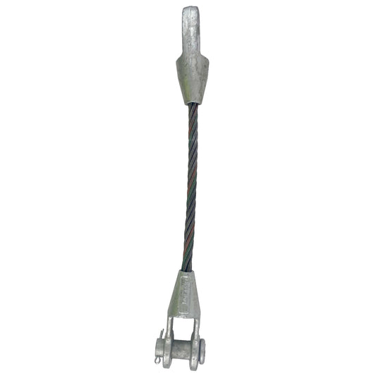 1 inch x 4 foot Open and Closed Spelter Socket Wire Rope Sling image 2 of 6