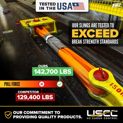 Yellow 2" x 27' Ratchet Strap w/ Black Flat Hook