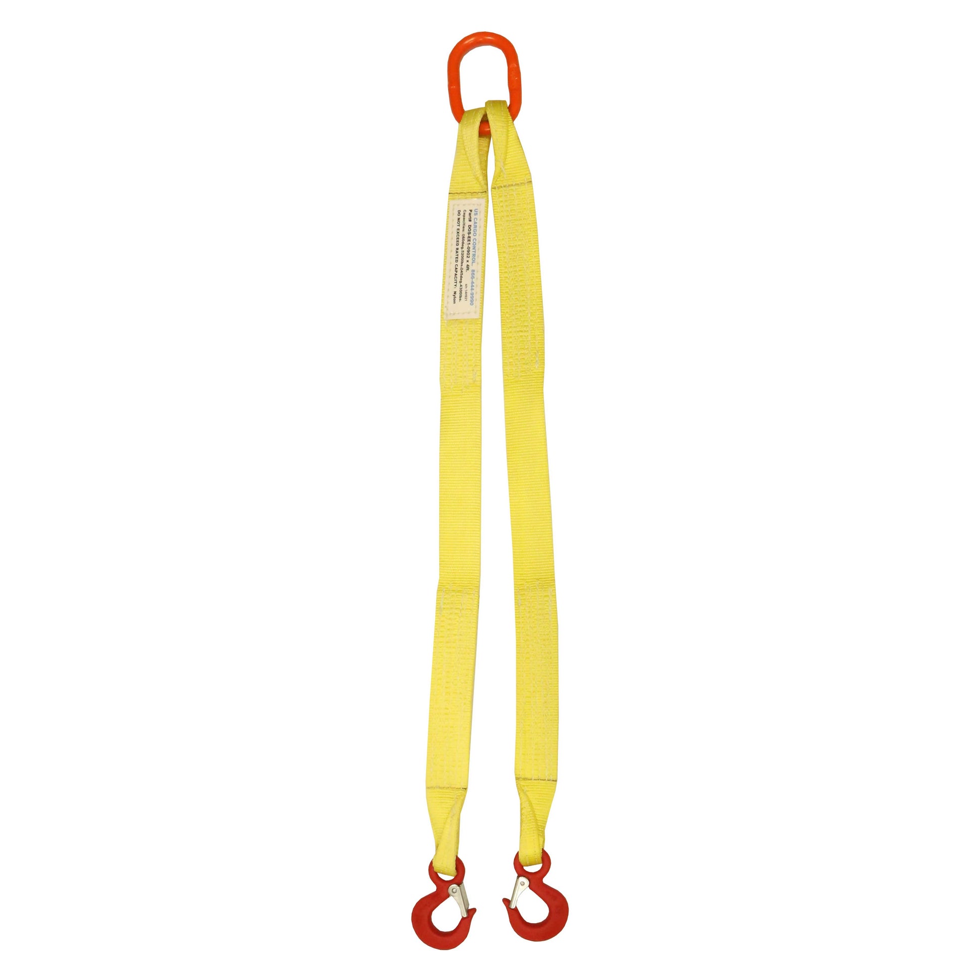 1 inchx12 foot (1 ply) Double Leg Nylon Sling w Master Link & Sling Hook image 1 of 2