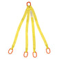 1 inchx14 foot (1 ply) Quad Leg Nylon Sling w Master Link Both Ends image 1 of 2