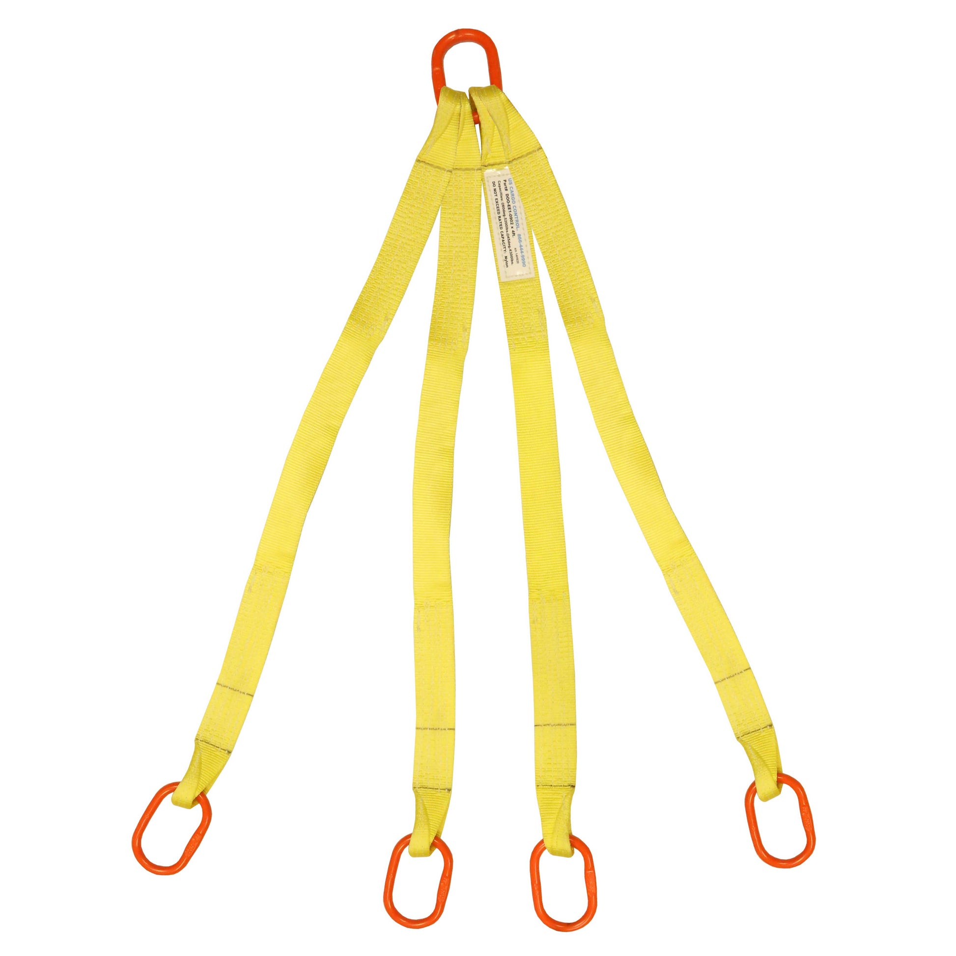 1 inchx14 foot (2 ply) Quad Leg Nylon Sling w Master Link Both Ends image 1 of 2