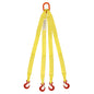 1 inchx6 foot (2 ply) Quad Leg Nylon Sling w Master Link & Sling Hook image 1 of 2