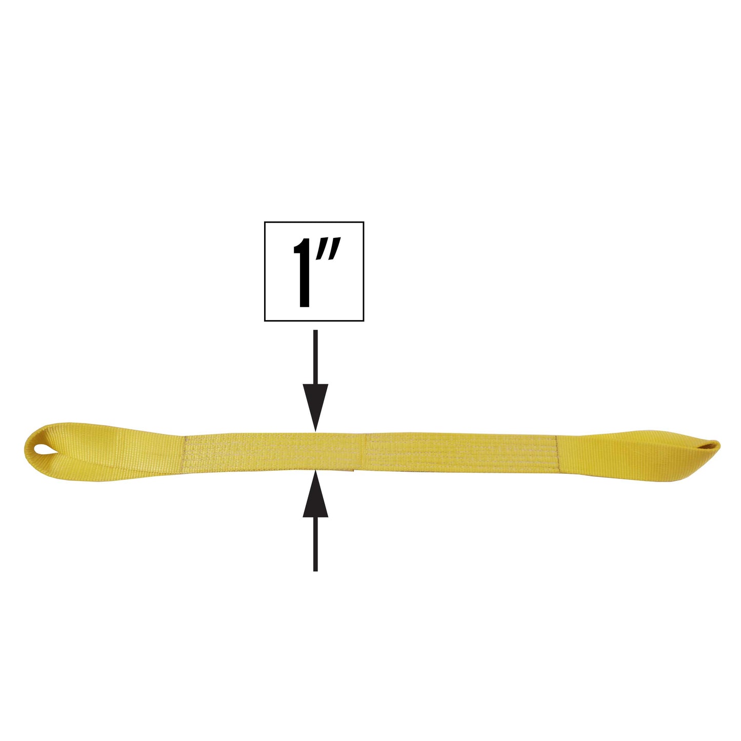 Nylon Lifting Sling Twisted Eye & Eye 1 inch x 20 foot 1ply image 2 of 2