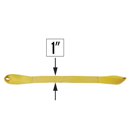 Nylon Lifting Sling Twisted Eye & Eye 1 inch x 20 foot 1ply image 2 of 2