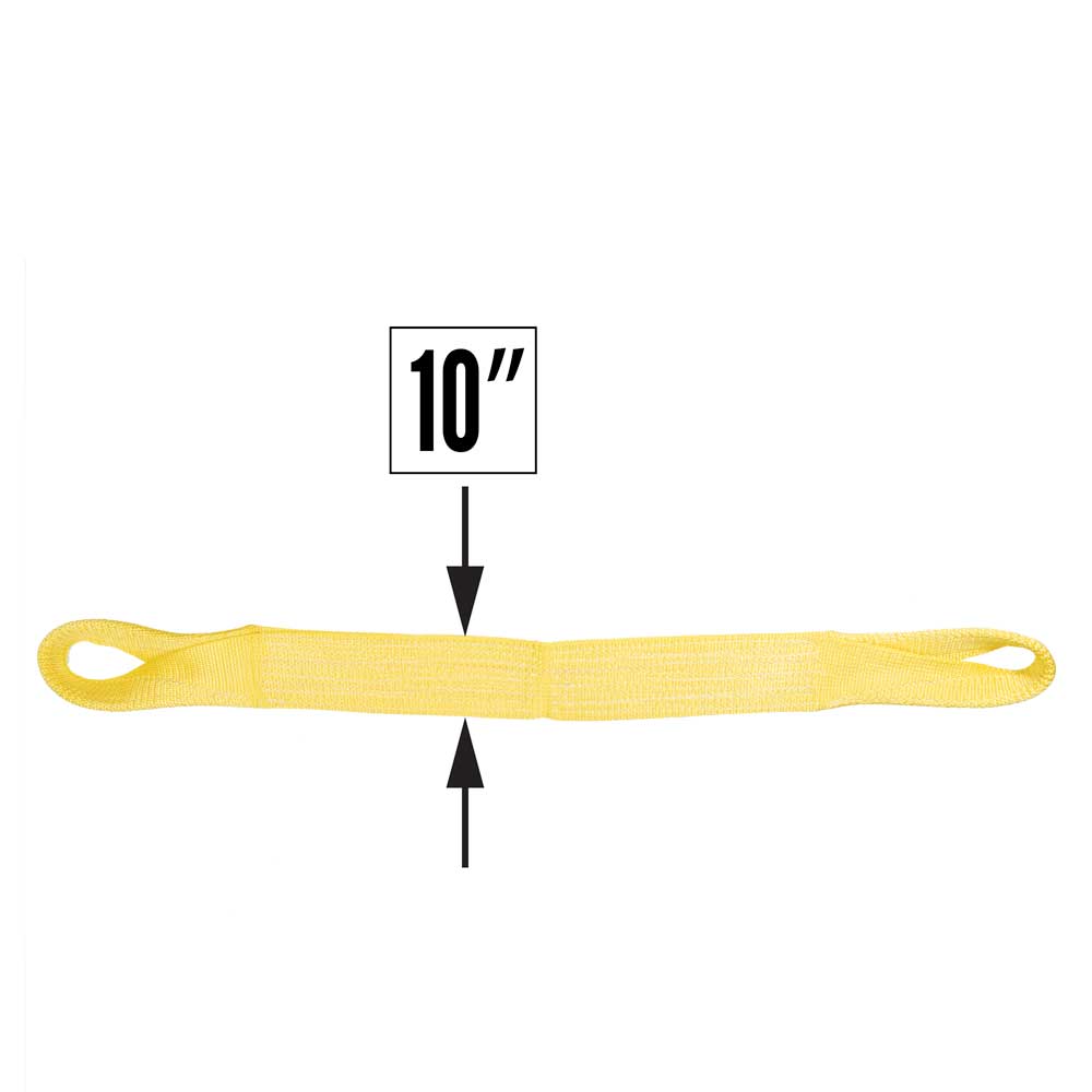 Nylon Lifting Sling Twisted Eye & Eye 10 inch x 16 foot 1ply image 5 of 5