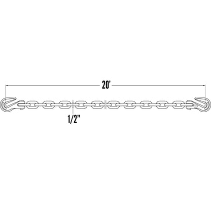 12 inch x 20 foot Transport Chain Grade 70 image 4 of 8
