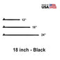 5/8" x  18" Tent Stake - Hot Forged Tent Pin - Black