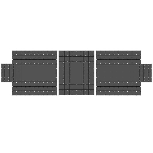 14 oz 3 Pc Lumber Tarp Ends 20 foot x 20 foot (6 foot Drop) Mid 20 foot x 16 foot Black image 1 of 10