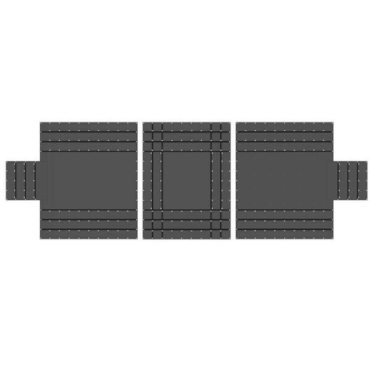 14 oz 3 Pc Lumber Tarp Ends 24 foot x 20 foot (8 foot Drop) Mid 24 foot x 18 foot Black image 1 of 10