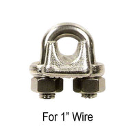 1" Drop Forged Style Stainless Steel Wire Rope Clip