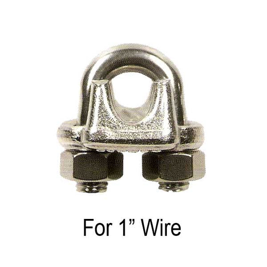 1" Drop Forged Style Stainless Steel Wire Rope Clip