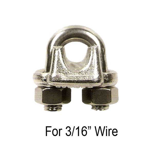 3/16" Drop Forged Style Stainless Steel Wire Rope Clip