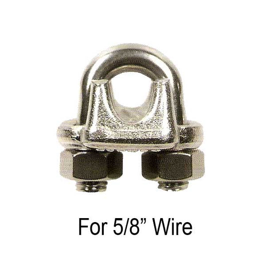 5/8" Drop Forged Style Stainless Steel Wire Rope Clip