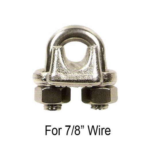 7/8" Drop Forged Style Stainless Steel Wire Rope Clip