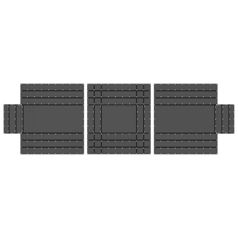 18 oz 3 Piece Lumber Tarp 20 foot x 18 foot (6 foot Drop) for all 3 pieces Black image 1 of 10