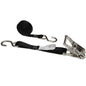 1" x 10' Black Ratchet Strap w/ Stainless Steel Ratchet & S-Hooks