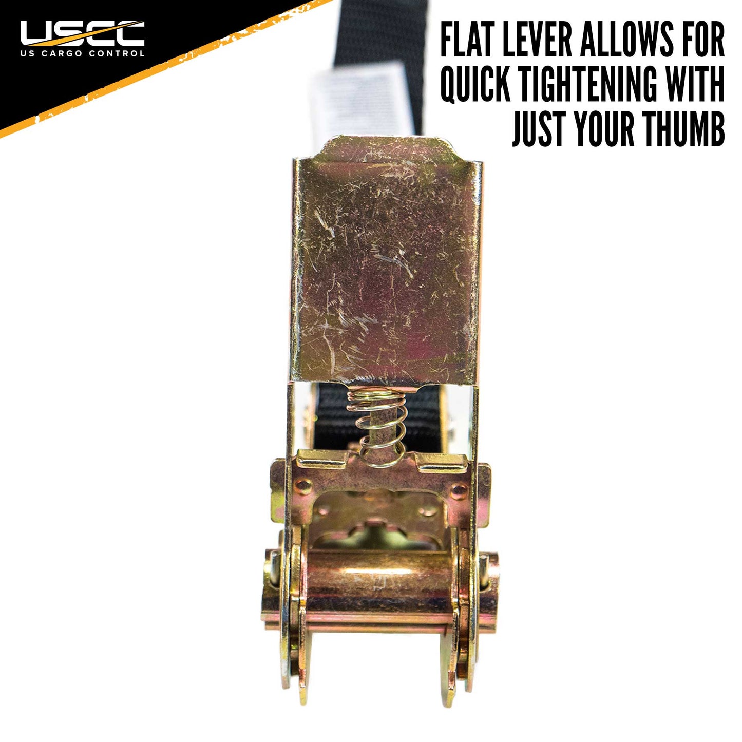 1 inch x 15 foot Black Endless Ratchet Strap image 5 of 9