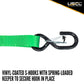 1" x 20' Green Ratchet Strap w/ S-Hook and Keeper