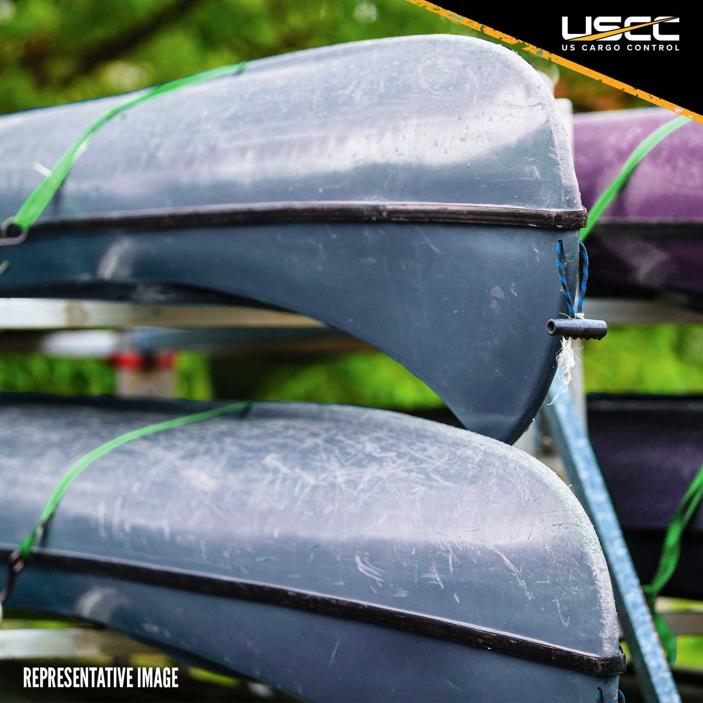 1" x 20' Green Ratchet Strap w/ S-Hook and Keeper