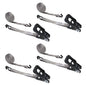1" x 20' Rubber Coated Ratchet Strap w/ Vinyl Coated Wire Hooks - 4 Pack