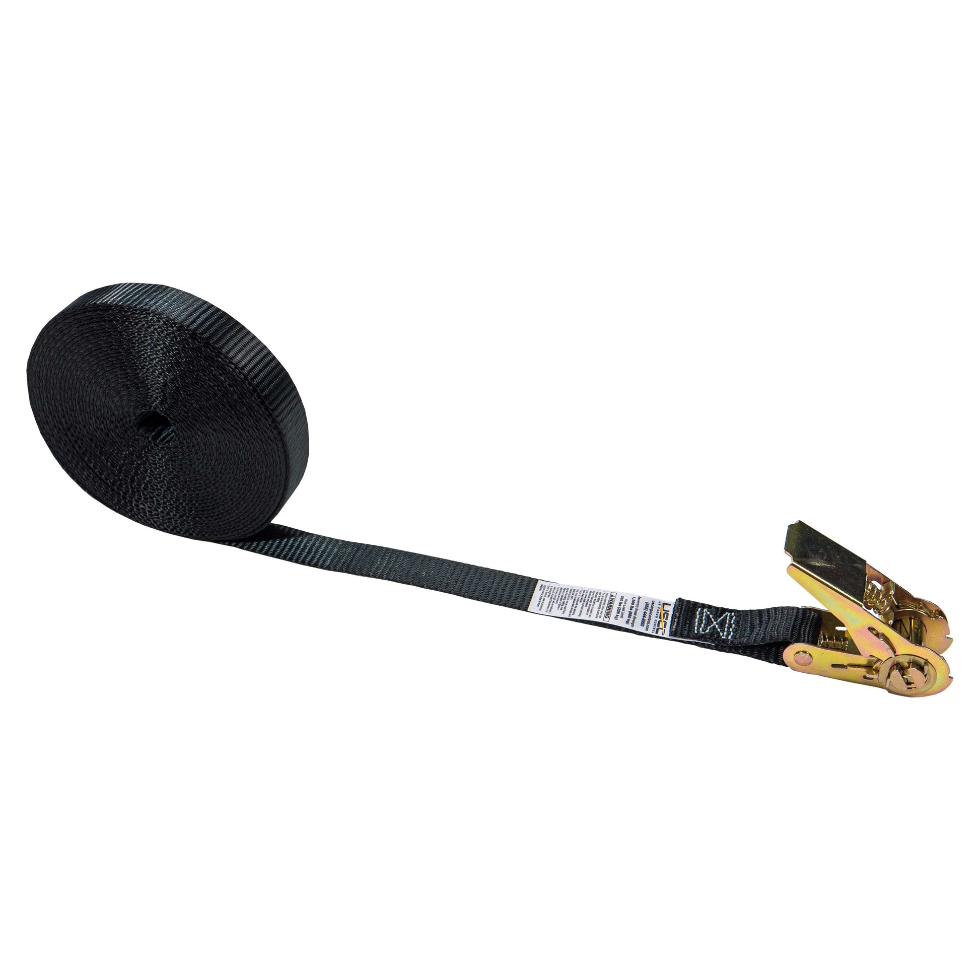 1 inch x 30 foot Black Endless Ratchet Strap image 1 of 9